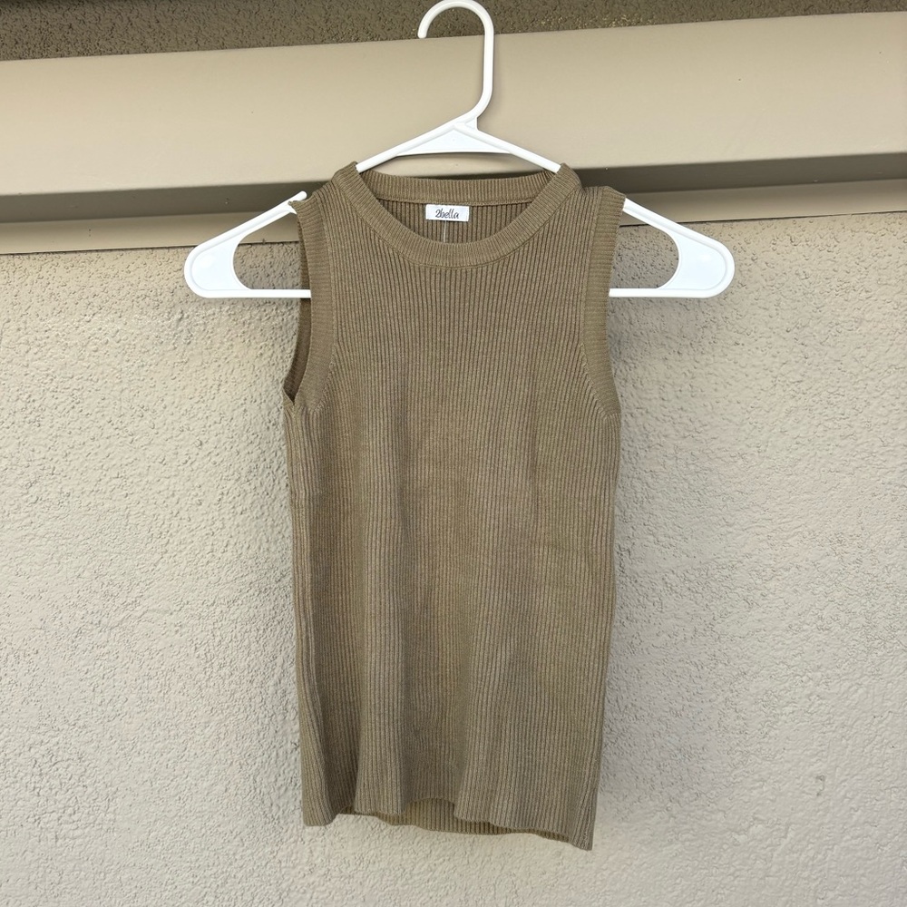 2Bella Ribbed Knit Tank Top